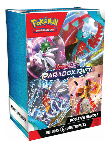 Juego de cartas coleccionables Pókemon Pokémon carta Pokemon Tcg Paradox Rift Booster Bundle 6 Sobres x pack de 0 mazo con 60 cartas