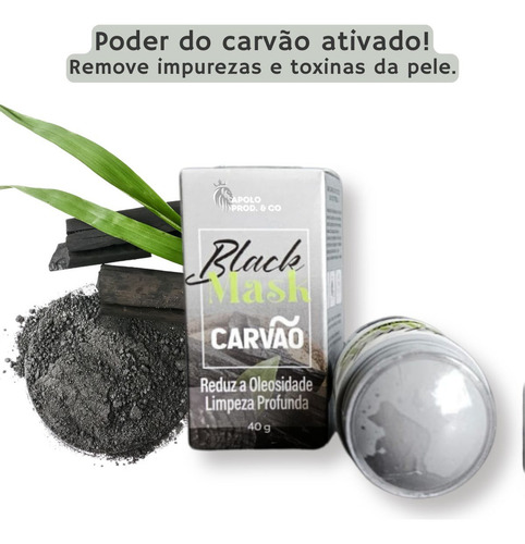 Máscara Removedora De Cravos E Espinhas Pele Acneica Limpeza Facial Todo Tipo De Pele Apolo