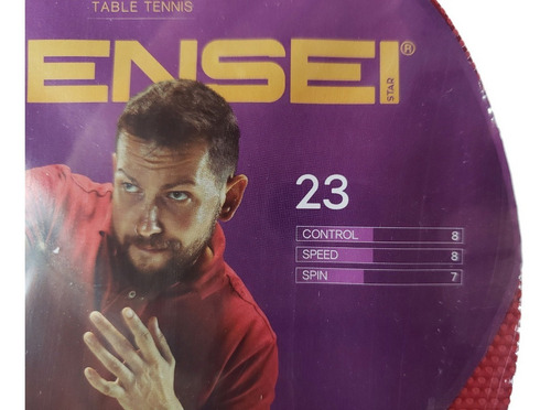 Paleta Ping Pong Tenis Mesa Sensei 1 Estrella Plus Pingpong