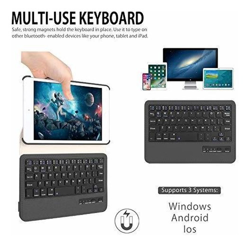 iPad Mini 5 2019mini 4 Teclado Caseboriyuan Soporte Giratori