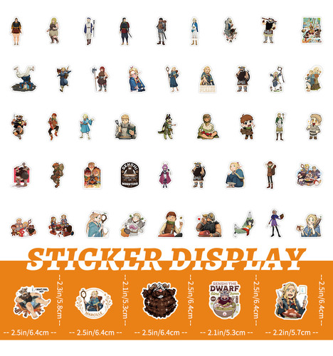 50 Unidades/bolsa De Nuevo Diseño Anime Delicious In Dungeon