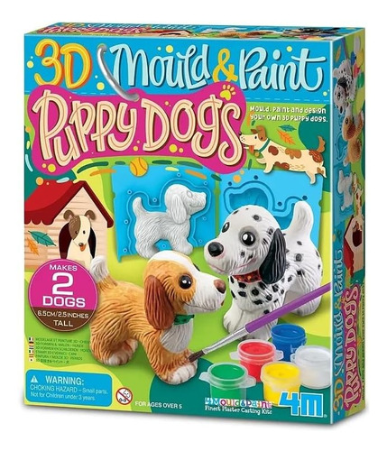 Kit Dos Perros - Moldea Y Pinta - Niños Niñas - Marca 4m