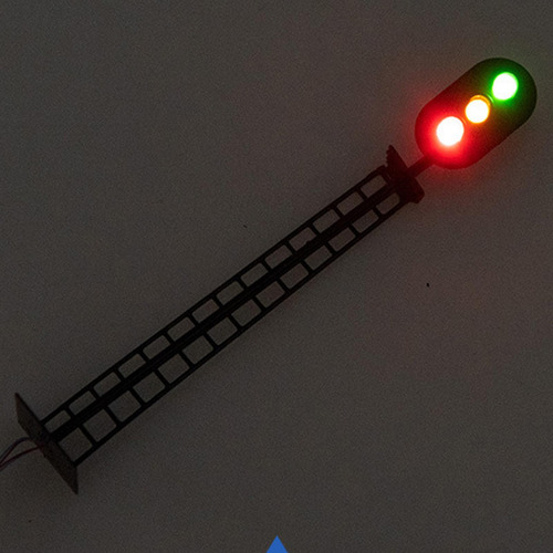 2 Modelo Ferrocarril Señales Luces De Bloques B