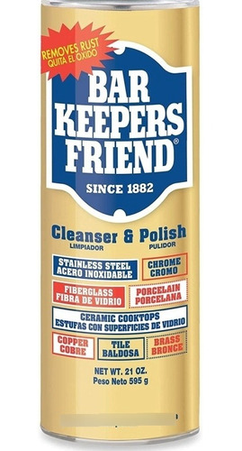 Polvo Limpiador Pulidor Bar Keepers Friend