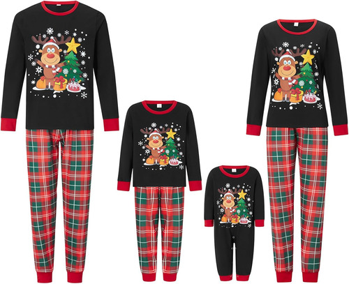 Pijamas De Navidad Pijamas A Juego Para La Familia Pijamas