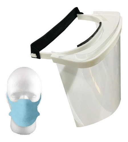 Mascara Protector facial Sanitaria Reutilizable + Barbijo Mm