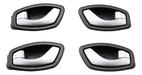 4 Manija De Puerta Interior Para Renault Fluence 2014-2016