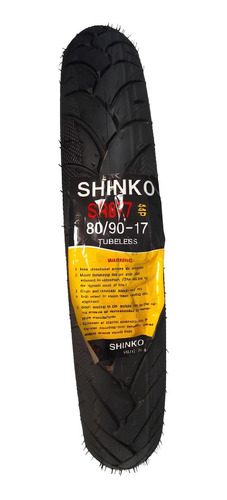 Llanta De Moto Shinko 80/90-17 Sr 877 Rin 17 