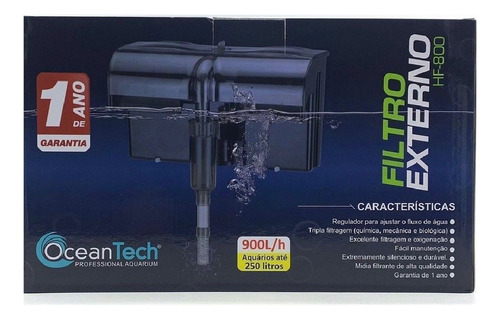 Filtro Externo Hf-800 900l/h 220v Ocean Tech Full