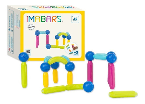 Juego Magnetico Braintoys Imanix Imabars 24 Piezas