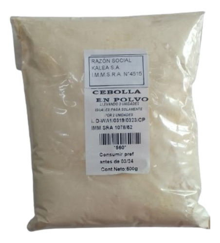 Cebolla En Polvo 500g Lleve 3 Pague Solo 2