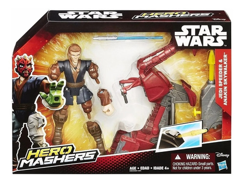 Star Wars Hero Mashers Jedi Speeder Y Anakin Skywalker    