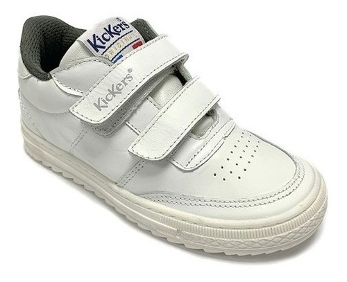 Zapatos Escolar Deportivo Blanco Kickers Talla 28 A La 40