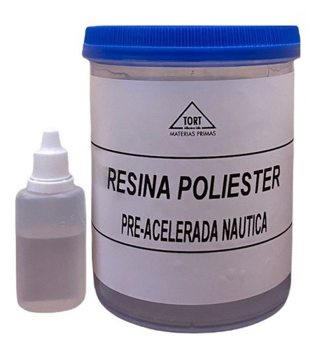 Resina Poliester Nautica Cristal 1 Kg Con Catalizador