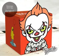 Comprar Caja Imprimible Payaso It Textos Editables En Pdf