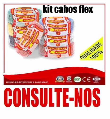 Kit Fio Cabo Flex Rolo C/ 100 Metros  1 X 2,5mm + 1 X 25 Mm