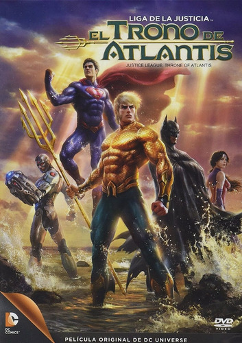 El Trono De Atlantis Liga De La Justicia Dc Pelicula Dvd