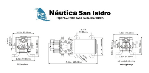 Imagen 4 de 7 de Bomba De Agua 12v Automatica Barco Casa Rodante Motorhome