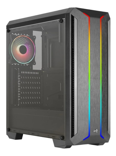 Gabinete Aerocool Skyline A-bk-v2 1 Fan 120mm Argb Color Negro