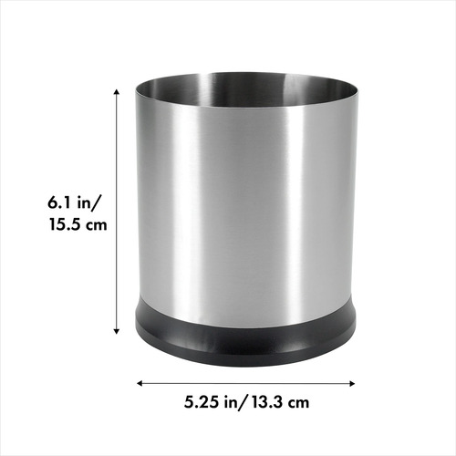 Contenedor De Utensilios Giratorio De Acero Inoxidable