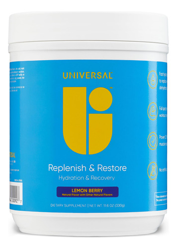 Suplemento Universal U Replenish & Restore Powder, 30 Porcio