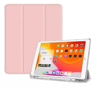 Funda Para Xiaomi Redmi Pad 6 Imantada + Portalápiz Rosada