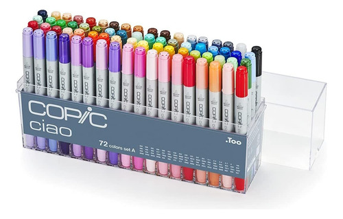 Juego 72 Marcadores De Colores Copic Marker Nivel Interme...