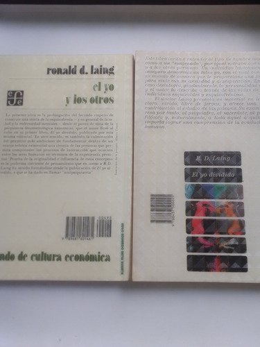 2 Libros Ronald D.laing El Yo Dividido/el Yo Y Los Otros Fce (Usado)