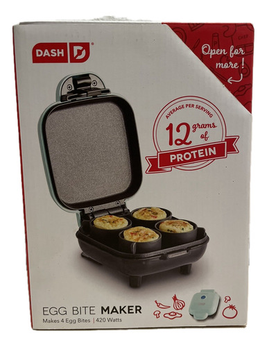 Dash - Cocinadora De Huevos Deluxe Bite Maker Negro