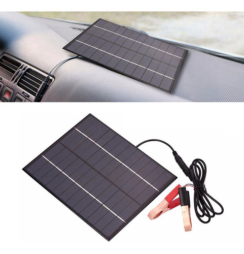 Imagen 2 de 10 de Clip De Batería Del Kit Del Panel Solar De 5.5w Para El