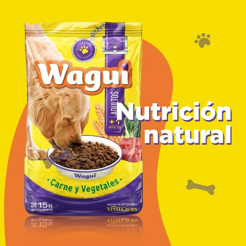 Imagen 6 de 8 de Wagui Adultos 15 Kg Sabor Carne ***envíos Gratis Caba***