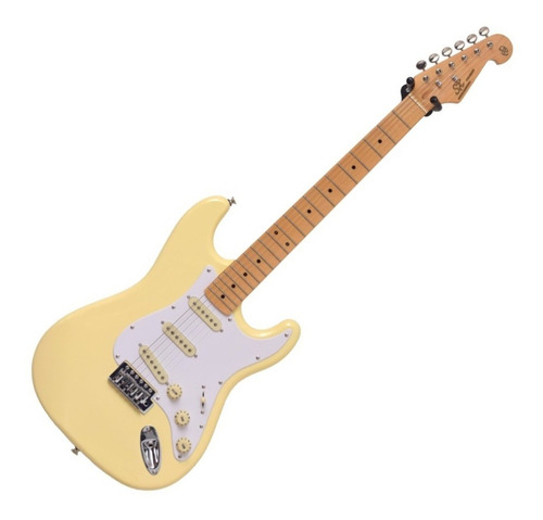 Guitarra eléctrica SX Vintage Series SST57+ de tilo vintage white brillante con diapasón de arce