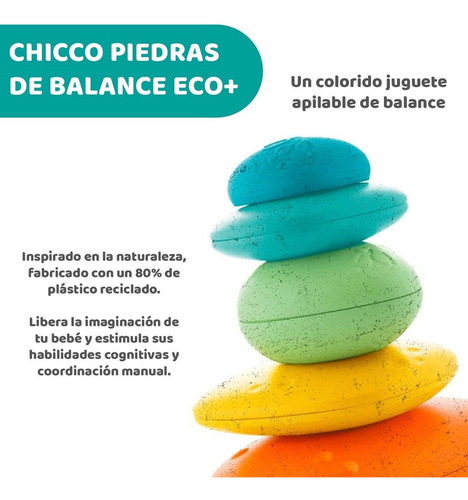 Chicco Piedras De Balance Eco+ Color Multicolor