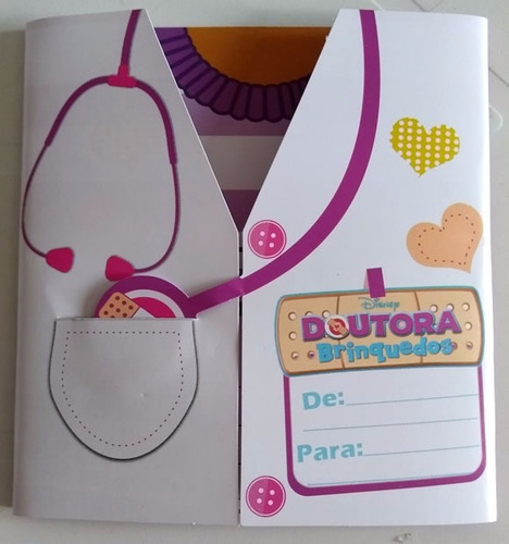 Imagem 1 de 6 de Convite Doutora Brinquedos Especial (10 Convites)