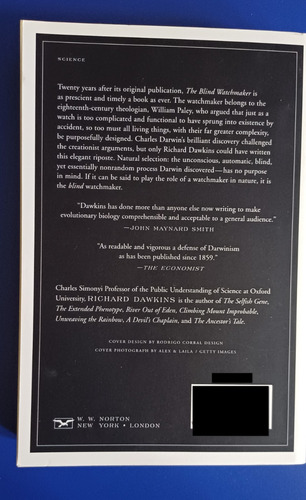 Libro En Ingles - The Blind Watchmaker - Richard Dawkins