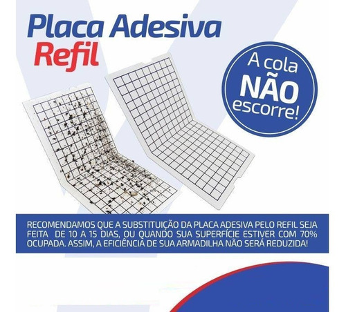 15 Pçs Refil 450x155mm Armadilha Pega Mata Mosca Mosquito