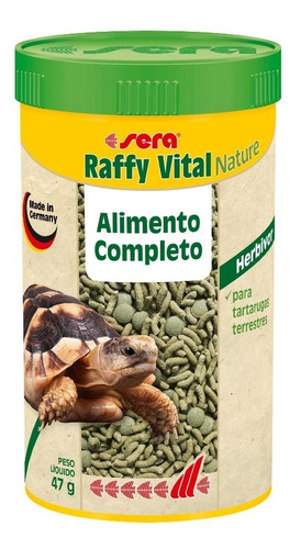 Imagem 1 de 2 de Sera Raffy Vital 47gr P/ Tartarugas E Répteis Herbívoros