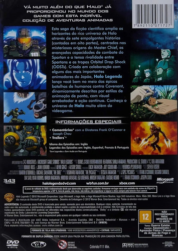 Dvd Halo Legends - Joseph Chou - Warner - Animação