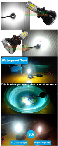 Imagen 6 de 8 de Par Ampolleta Led H7 Neblineros Blanco Frio 80w 8000lm