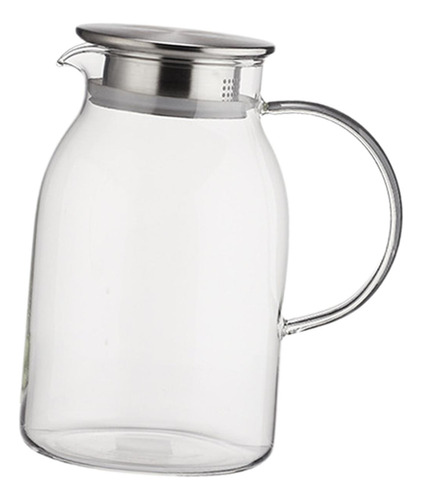 Jarra De Vidrio, Jarra De Agua Con Tapa, Jarra De Agua 1.5l