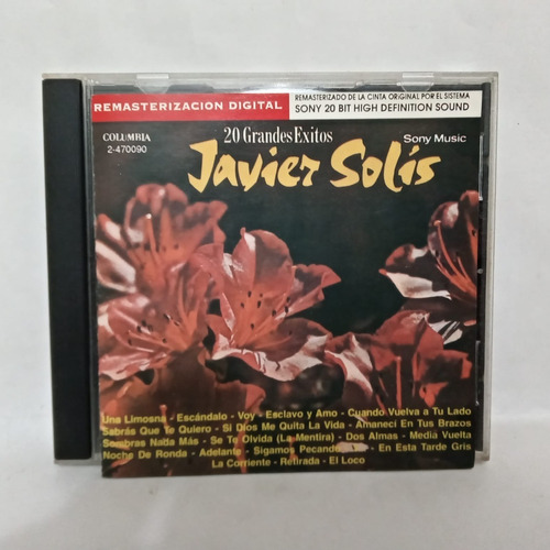 Javier Solis - 20 Grandes Exitos Cd La Cueva Musical