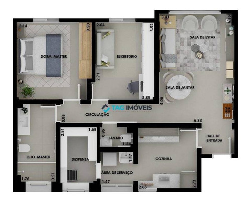 Imagem 5 de 5 de Apartamento Com 2 Dormitórios À Venda, 124 M² Por R$ 850.000,00 - Perdizes - São Paulo/sp - Ap1629