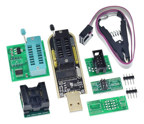 Kit De Programación Usb Ch341a Sop8, Con Adaptador De 1,8 V