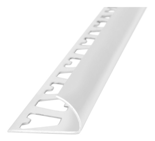 Guardacanto Arco Atrim Aluminio Blanco Porcelanato 10mm 1563