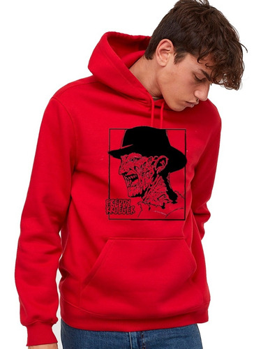 Poleron Canguro Estampado Freddy Krueger 