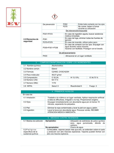 Imagen 5 de 9 de Bidon 20 L Alcohol 96° Puro De Caña. Gratis Envío Todo Mx.