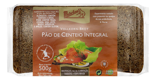 Pão Integral Centeio Meierbaer Pacote 500g