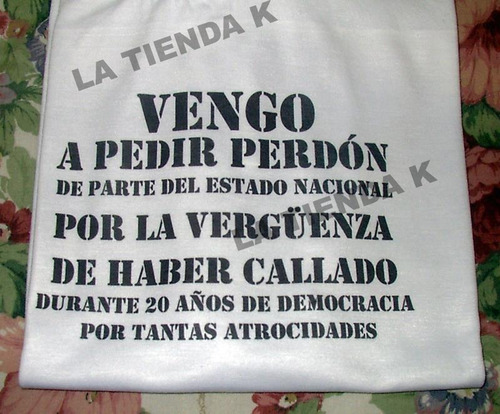 Imagen 4 de 9 de Remeras Memoria Pañuelos Madres Plaza De Mayo Varios Diseños