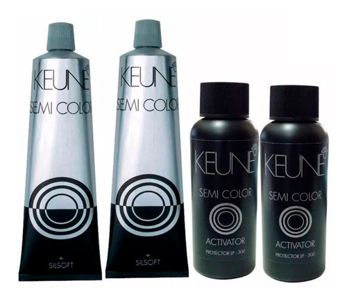 Kit 2 Tintas Semi Color Keune 60ml +semi Color Ativador 60ml