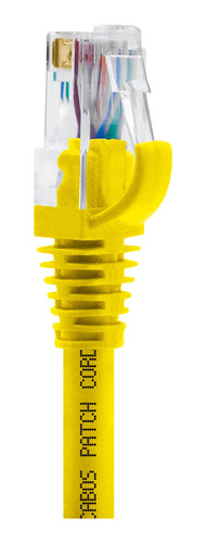 Kit 32 Un. Patch Cord Cat5e Cca 1,5mts Amarelo